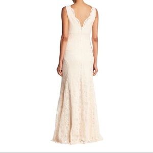 Nicole Miller Cream Lace Bridal Dress